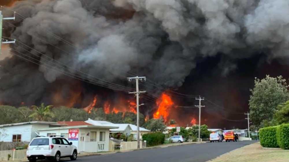 The bushfires raging near Emma's hometown 